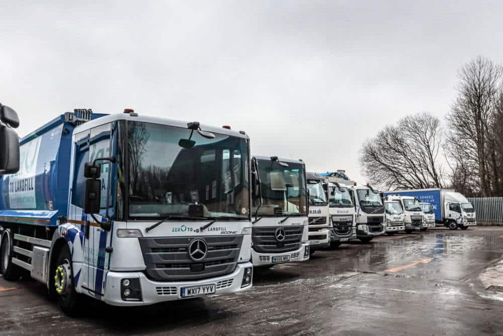 Devon Contract Waste zero to landfill vans