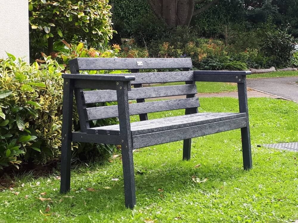 Our recycled plastic classic garden bench - The Teign