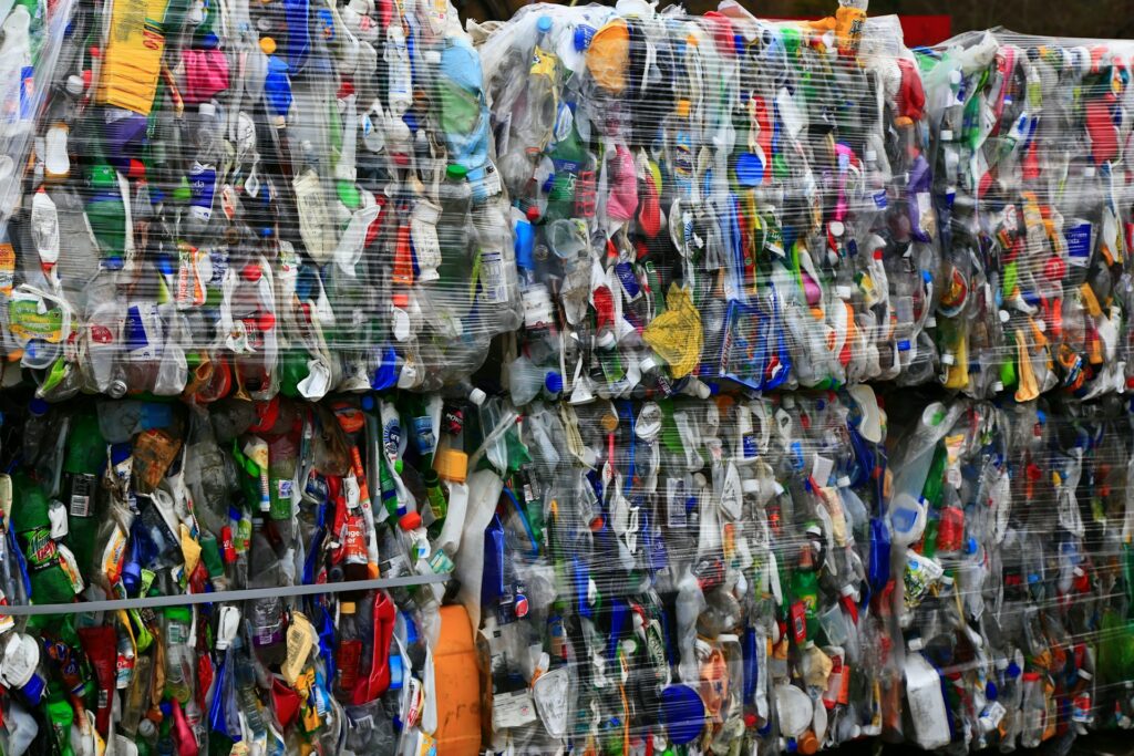 A collection of commercial waste